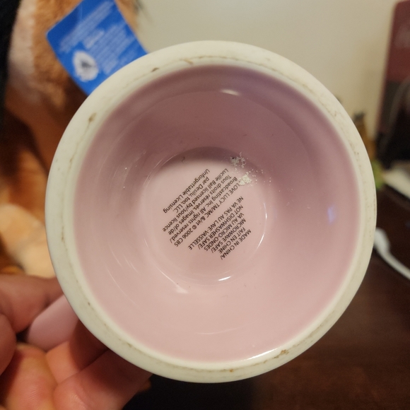 Pink I Love Lucy Coffee Mug Lucys Chocolate Factory Pedestal Large 2006 CBS - Picture 6 of 10